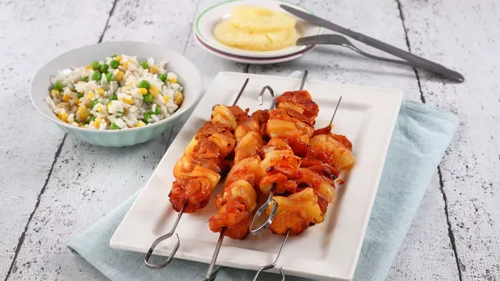 Édes-savanyú csirkenyárs recept rizskörettel