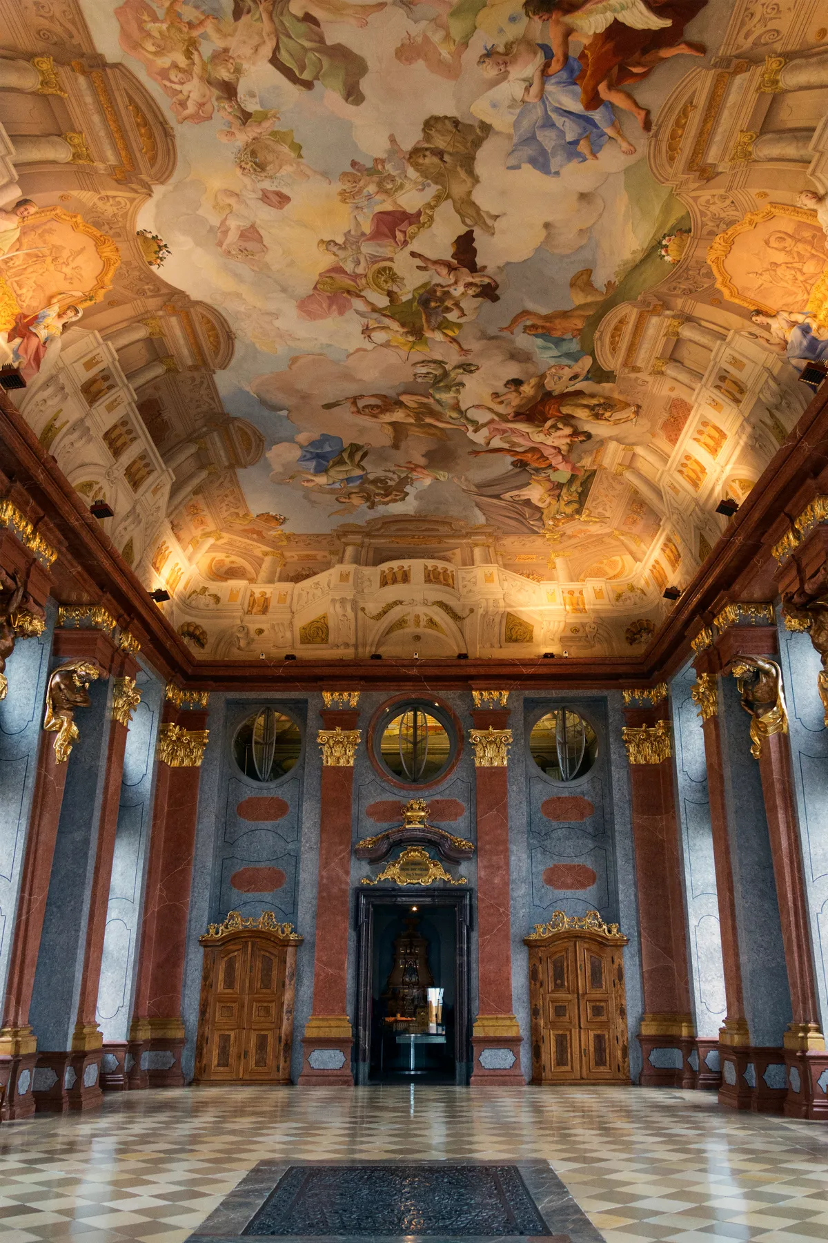 Wachau-völgy, Melki apátság, barokk terem, Ausztria