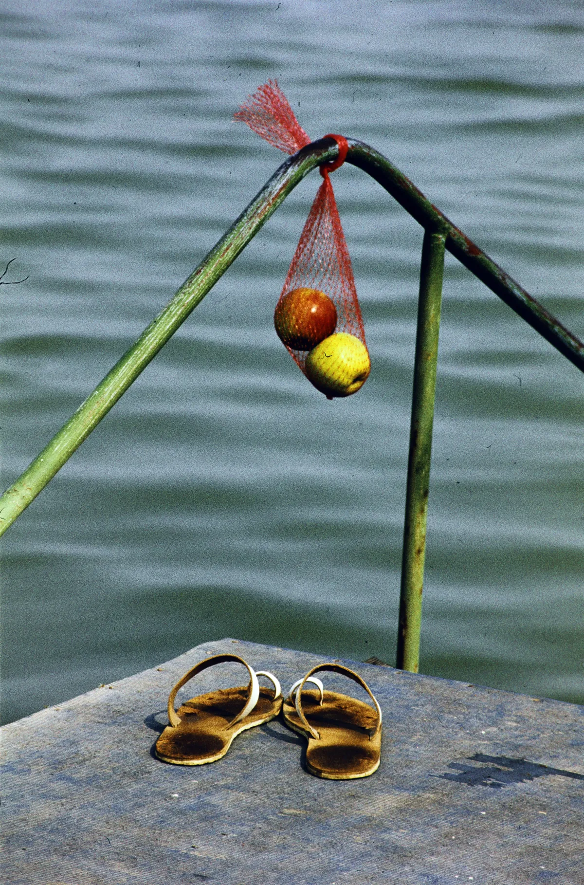 Balaton, strand, papucs