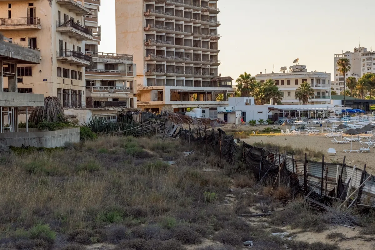 elhagyott épületek, Varosha, Ciprus