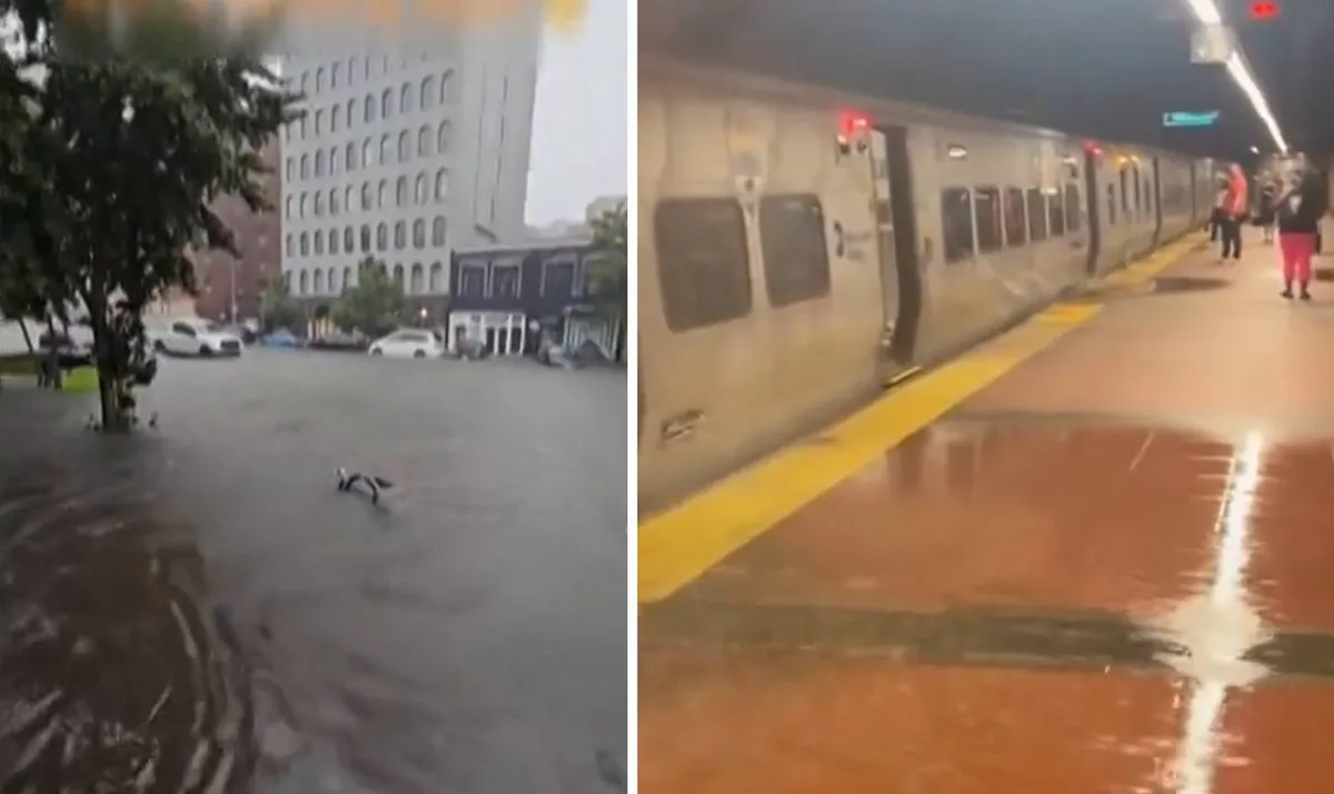 Az utcák folyókká váltak, de még a metróba is betört a víz
