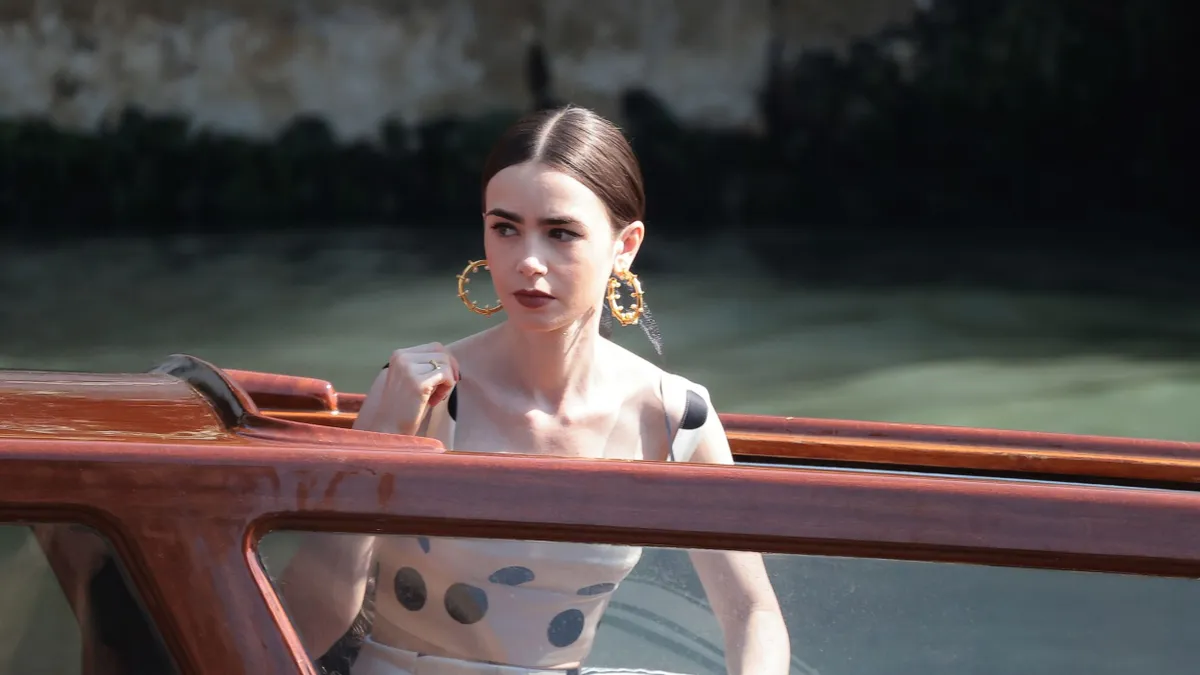Emily In Paris In Venice On August 16, 2025