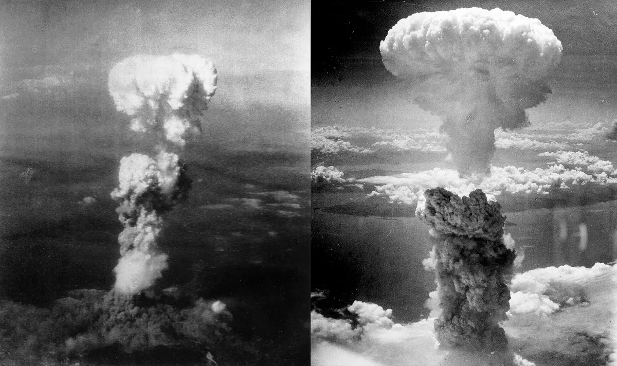 Hirosima és Nagaszaki atomfelhője, II. világháború, 1945. augusztus 6 és 9.