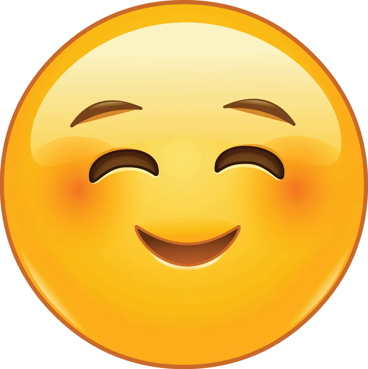 Happy,Emoji,Emoticon,Blushing,With,Smiling,Eyes