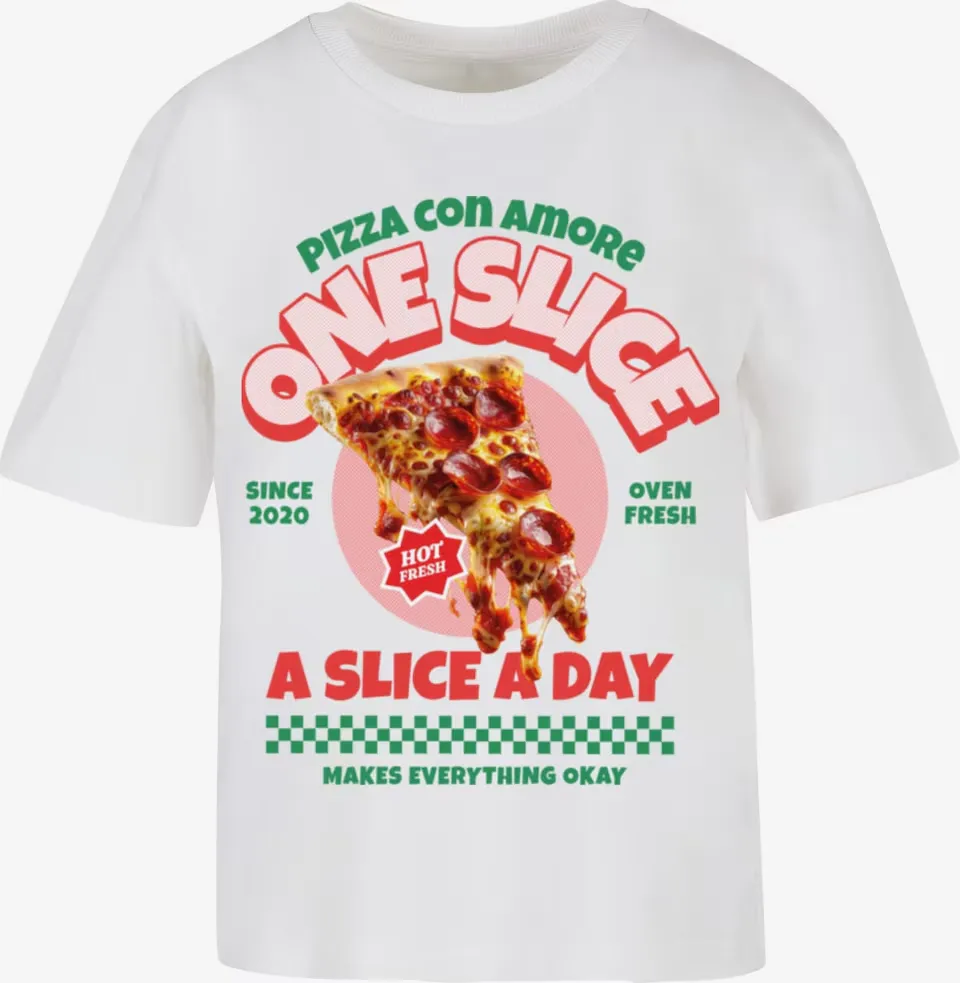 Pizza mintás póló, Mister Tee, 2025 nyári divat