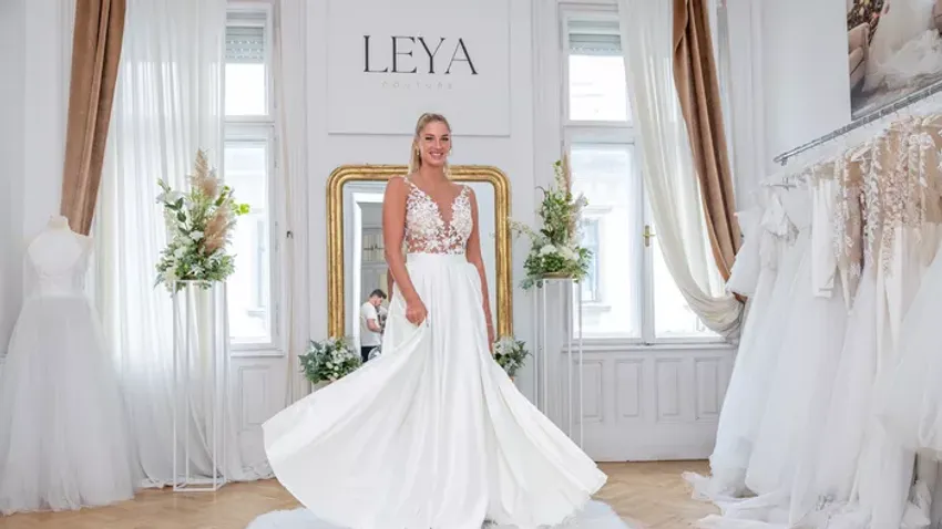 Ilyen gyönyörű volt az esküvői ruhában Curtis szerelme, Barnai Judit - Galéria
