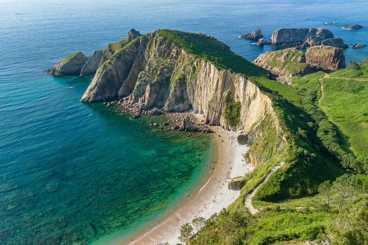 Playa del Silencio, Cudillero, Asztúria, Spanyolország