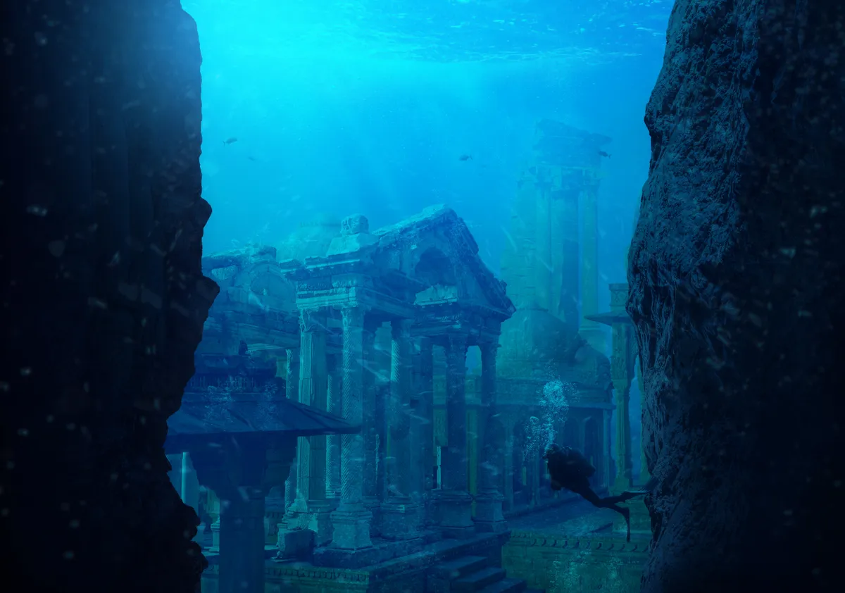 Atlantisz elveszett városa a tenger alatt