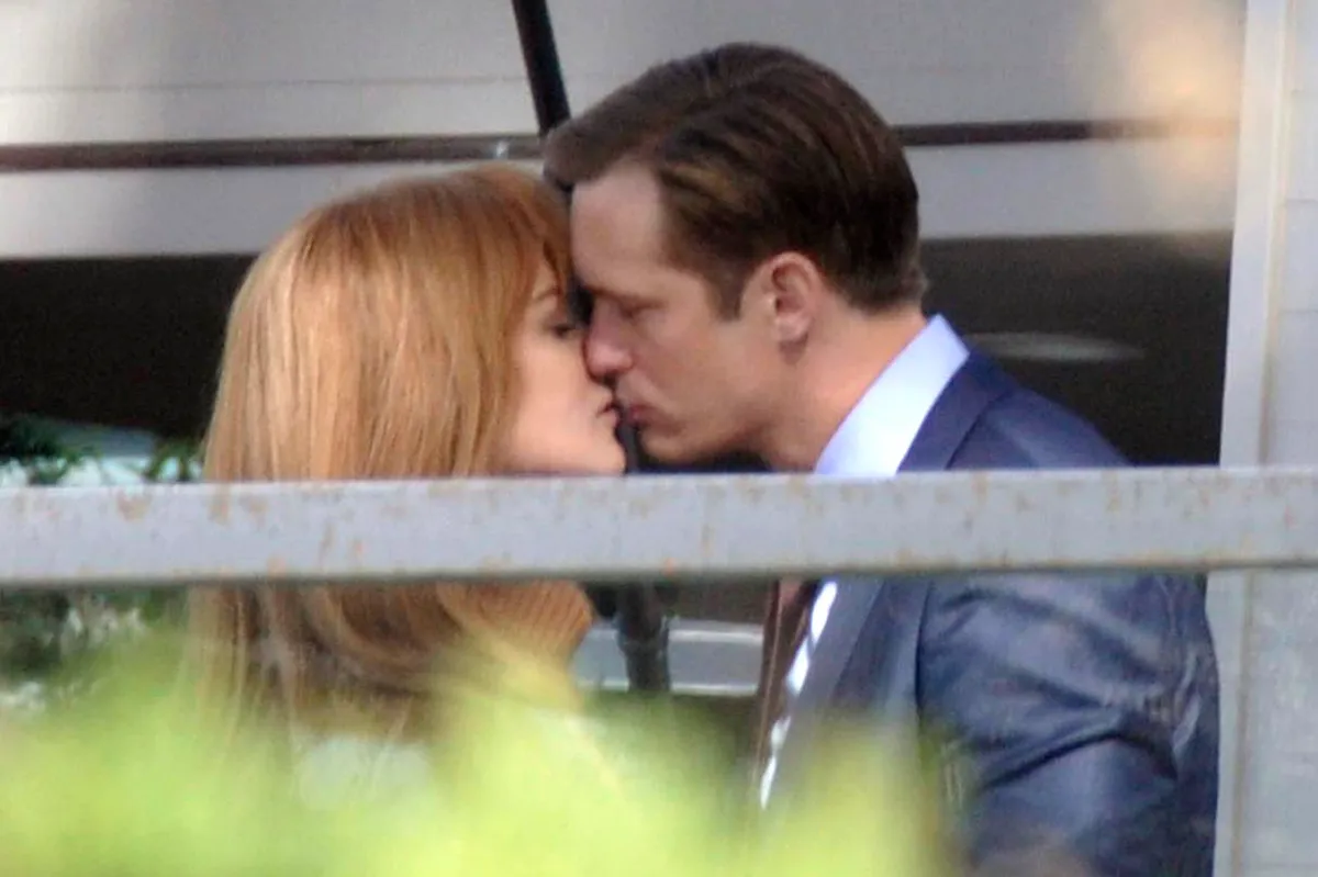 *PREMIUM EXCLUSIVE* Nicole Kidman and Alexander Skarsgard get steamy on set **MUST CALL FOR PRICING**