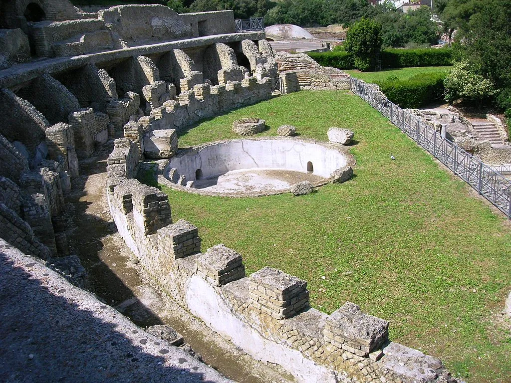 Baiae, Olaszország, thermálfürdő romjai