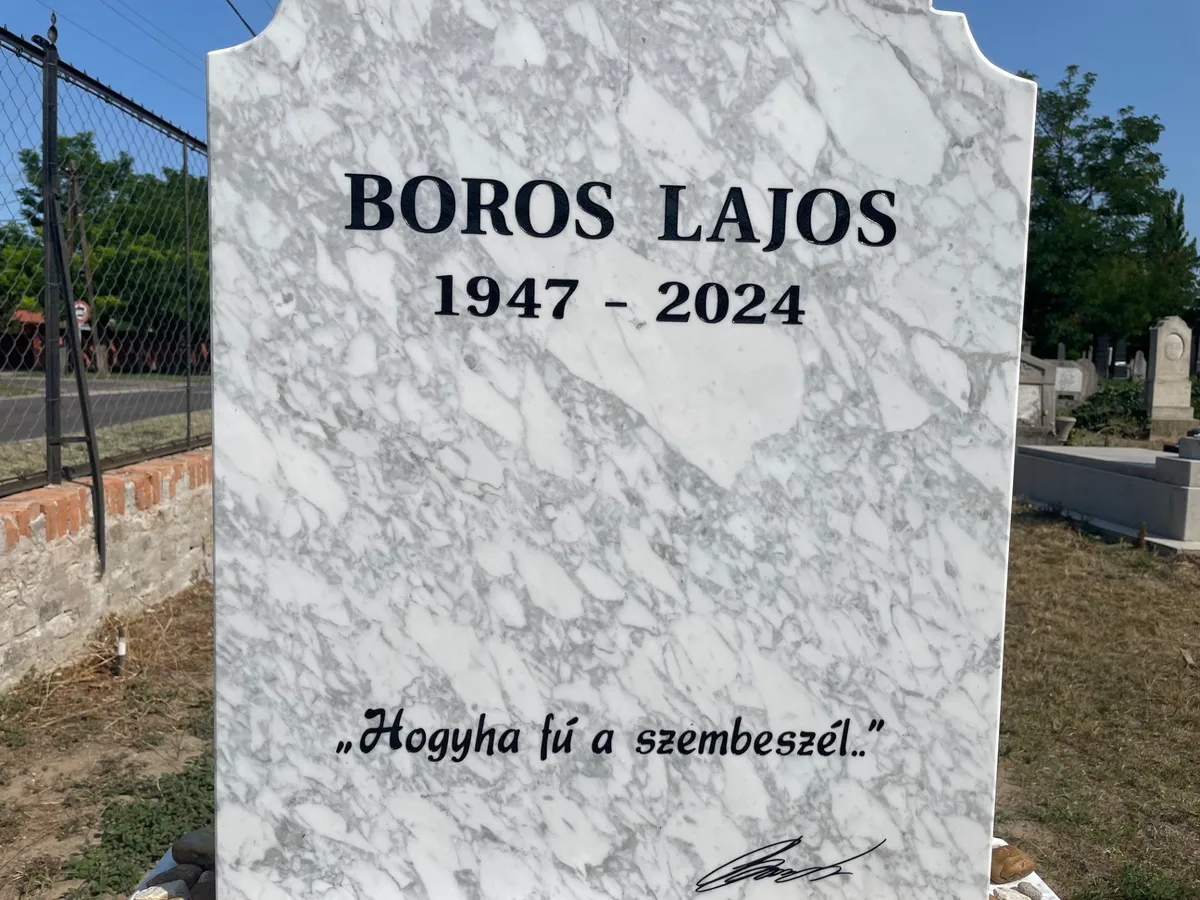 Boros Lajos sírja