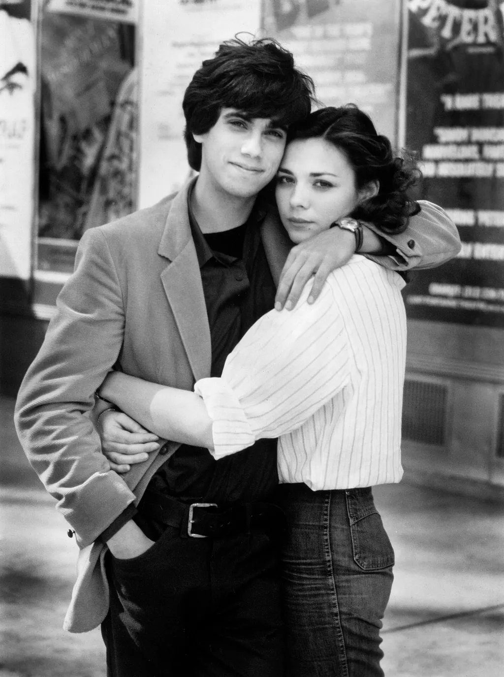 Robby Benson, Kim Cattrall, on-set of the film, ''Tribute'', 20th Century-Fox, 1980
