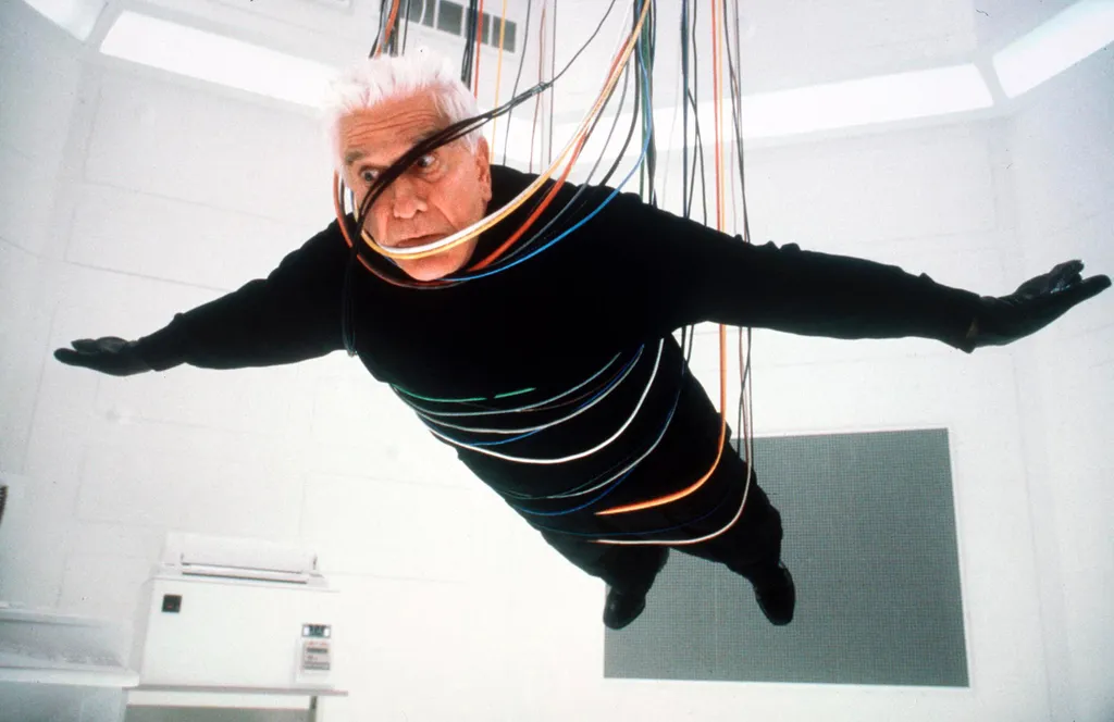 LESLIE NIELSEN stars.  

Licensed by Channel 5 Broadcasting. Contact Channel 5 Stills: 0207 550 5583/5509/5544. Free for editorial press and listings use in connection with the current broadcast of Channel 5 programmes only. This image may only be reprodu