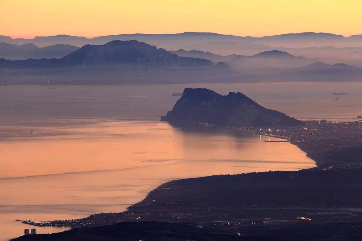 Gibraltár, szoros, Földközi-tenger, Európa, Afrika