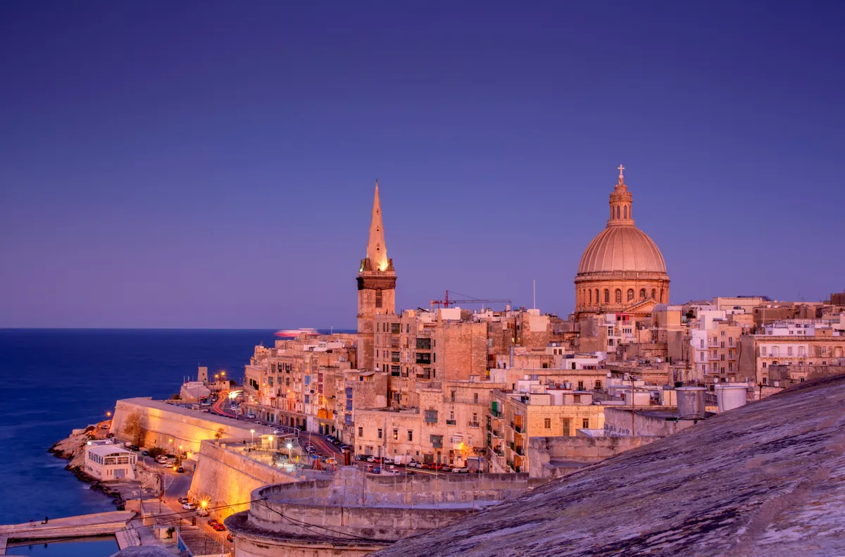 utazás, ősz, Málta, Valletta