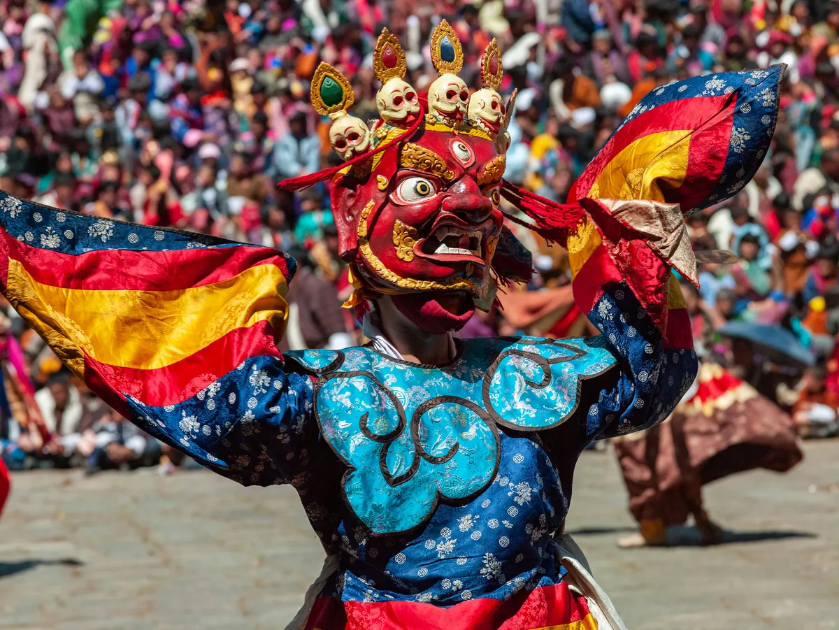 fenntartható turizmus, Bhutan, Paro Tshechu előadás