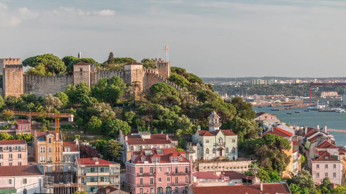 Lisszabon, Szent György erőd, városkép, Tejo