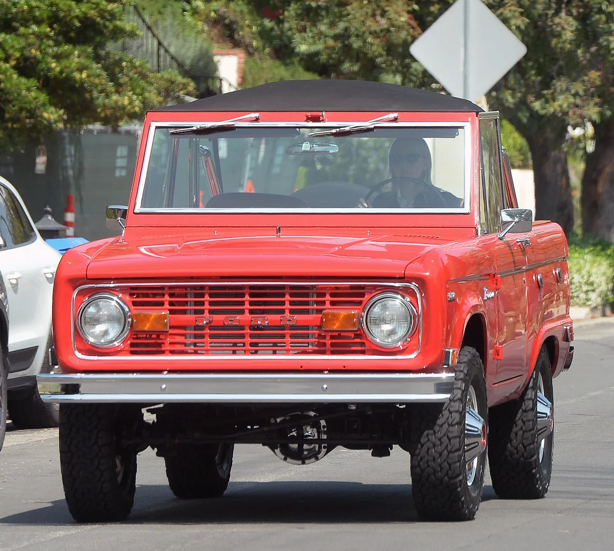 EXCLUSIVE: Sydney Sweeney Heads To a Business Meeting in Her Vintage Bronco in Los Angeles
