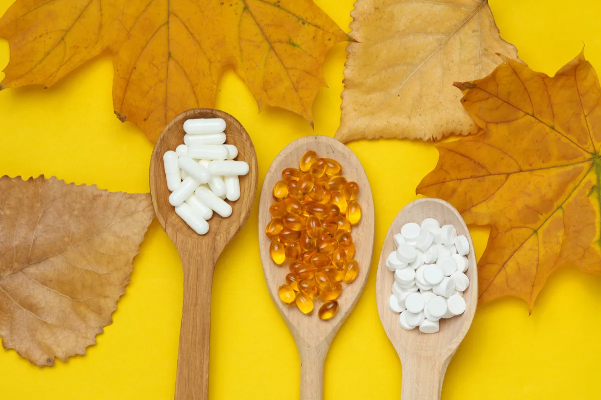 ősz, levelek, vitaminok, egészség, fakanalak