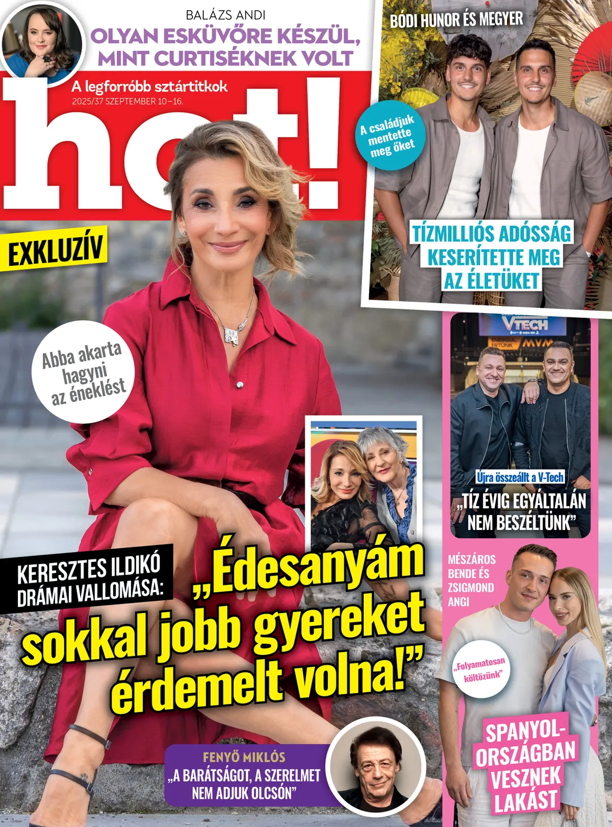 HOT! MAGAZIN CÍMLAP ANYAGOK FOTÓI