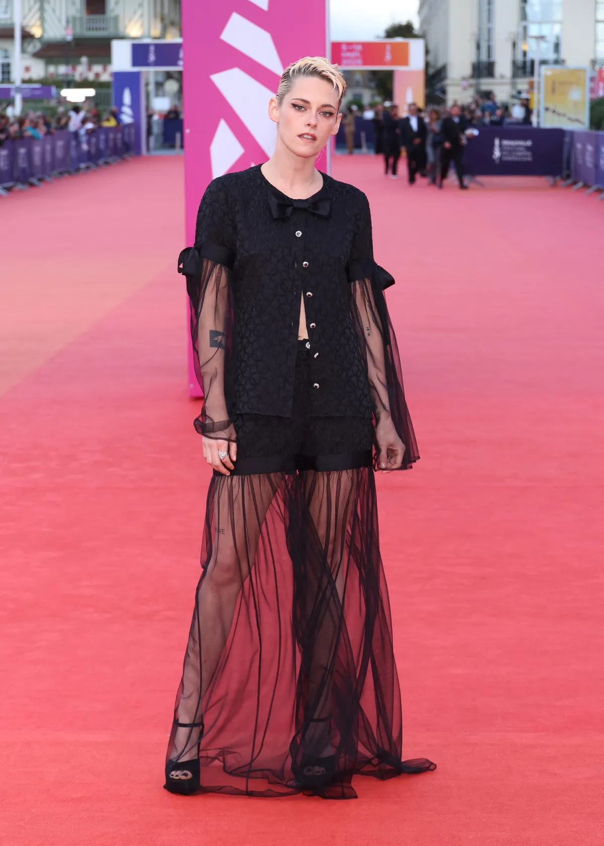 Kristen Stewart, Arrivées à la cérémonie de clôture lors du 51éme Festival du Cinema Américain de Deauville
