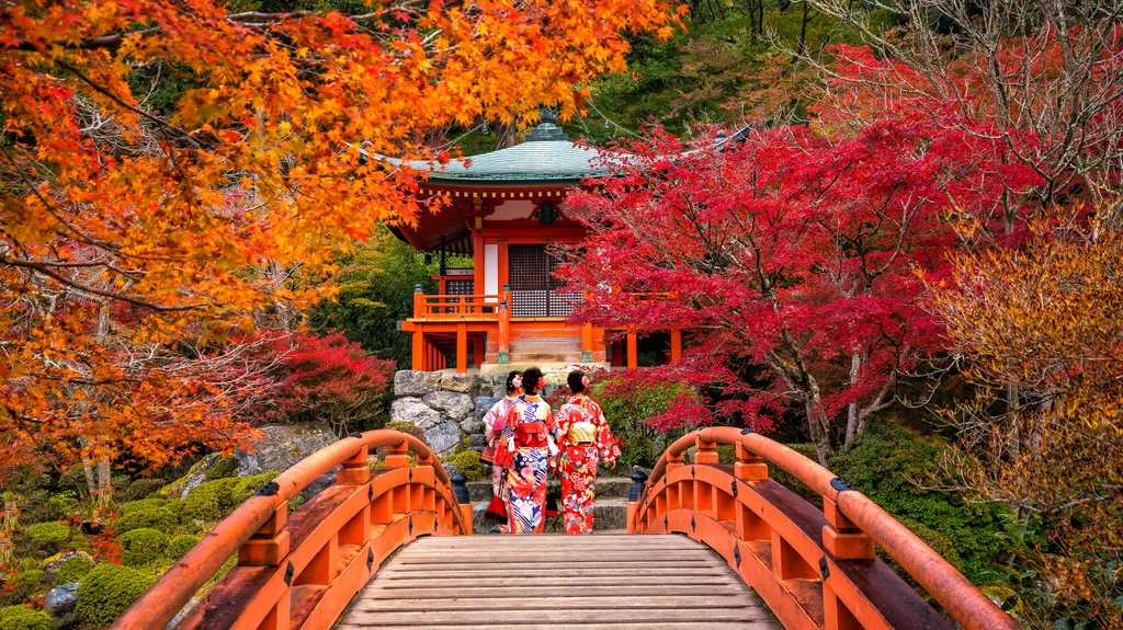 A japán tájkertek egyébként is messze földön híresek, de a kyotói Daigoji buddhista templom és kertje ezek közül is kiemelkedik. A világörökségi helyszín - amely ősszel, illetve tavasszal, a cseresznyefa virágzás idején a legmutatósabb - 1598-ban nyerte el mai formáját.