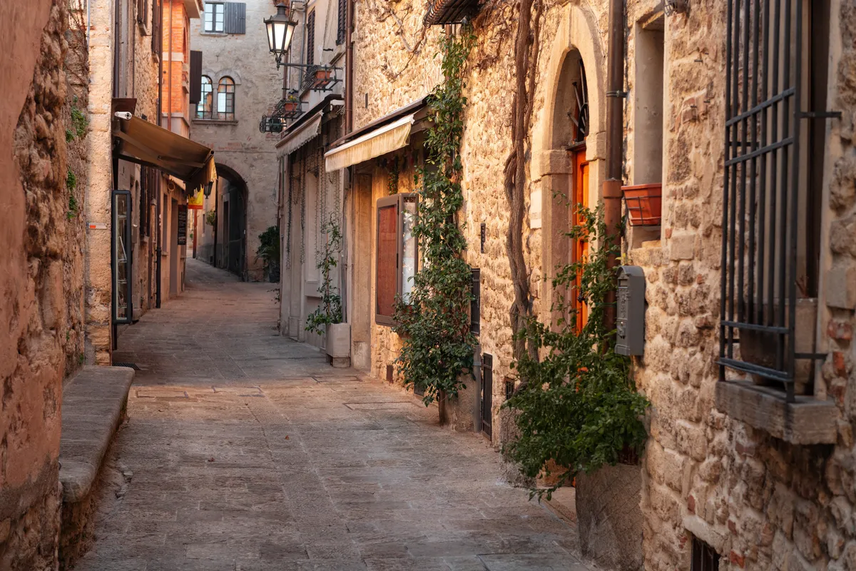 San Marino, középkori utcarészlet