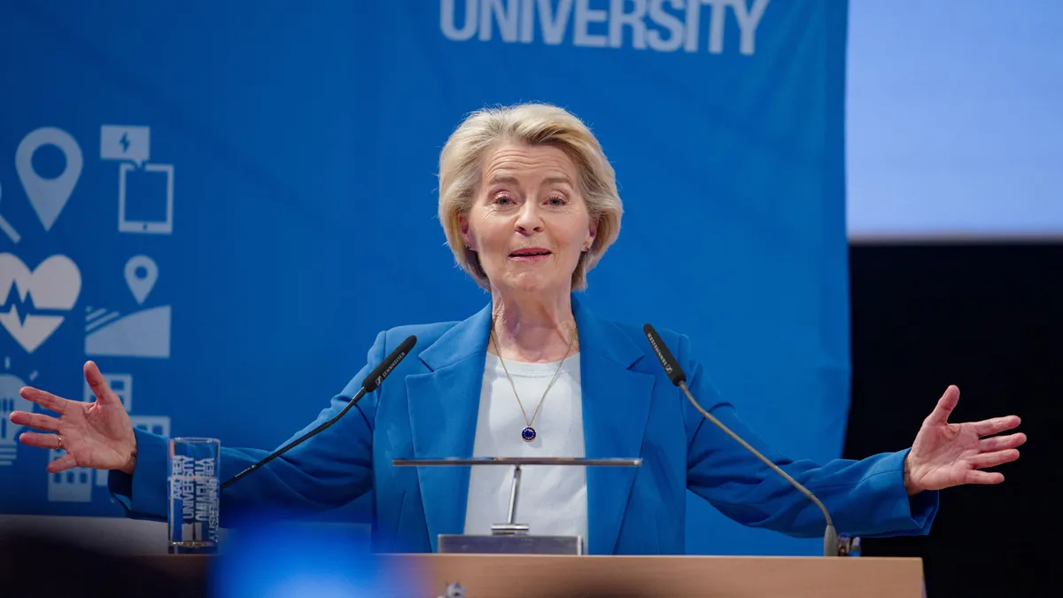 Ursula von der Leyen kijelentette, hogy Európa legfontosabb feladata Ukrajna támogatása
