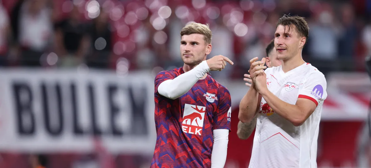 Mintha Timo Werner (balra) is azt mutatná: Orbán Willi példakép lehet minden futballista számára