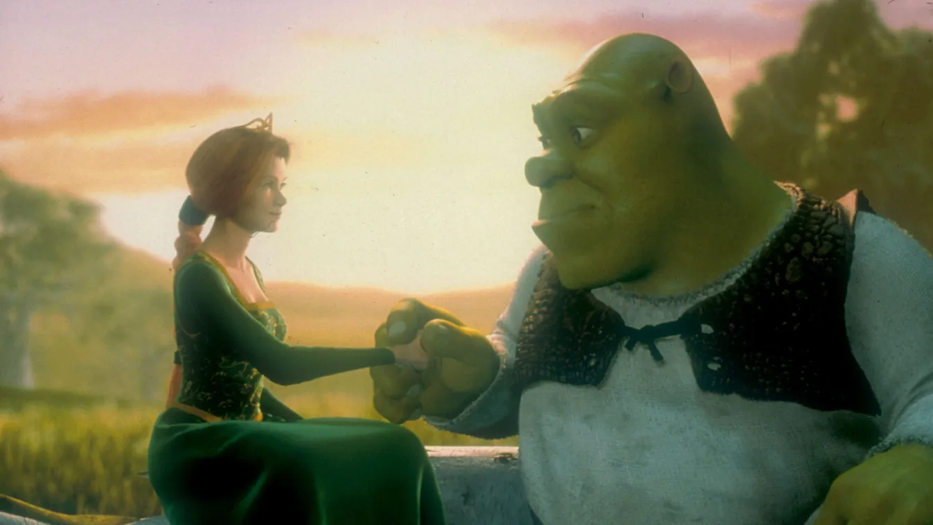 A párkapcsolatban lévő Shrek és Fiona a Shrek című animációs filmben