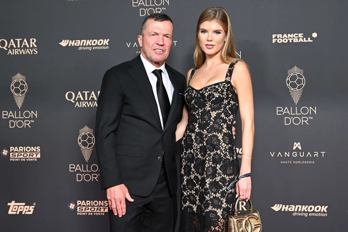 Lothar Matthäus és Theresa Sommer a párizsi Aranylabda-gálán