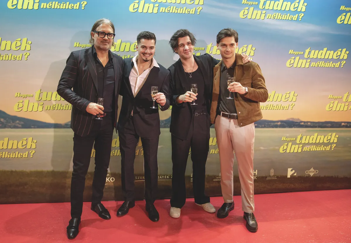 A Hogyan tudnék élni nélküled producere és három férfi főszereplője: Ember Márk, Marics Peti és Kirády Marcell 