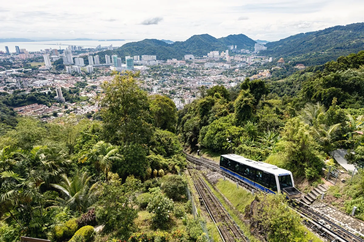 Ázsia Expressz, Malajzia, Penang, Penang-hegy, Georgetown, funicular 