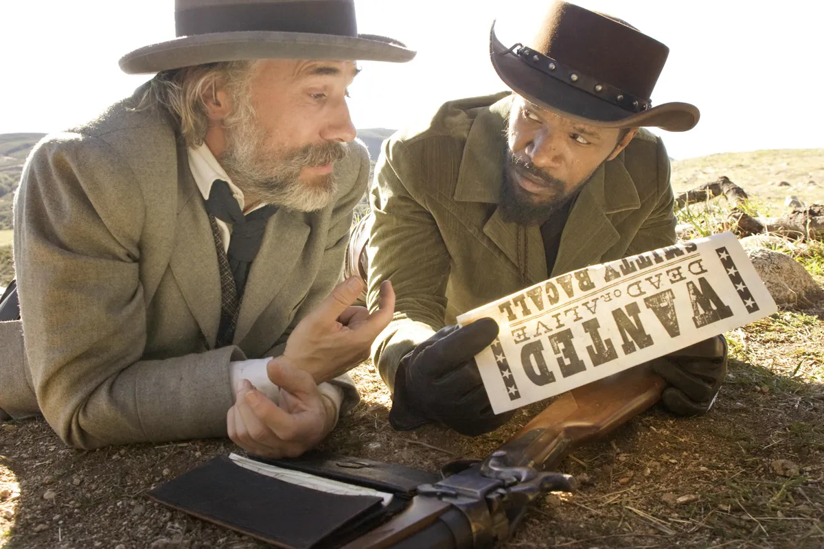 Christoph Waltz biztosan nem szívesen ül lóhátra a Django elszabadul forgatása óta (Fotó: Columbia Pictures)