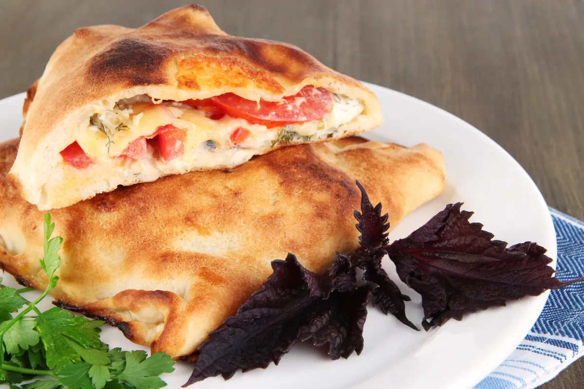 töltött pizza, recept, étel