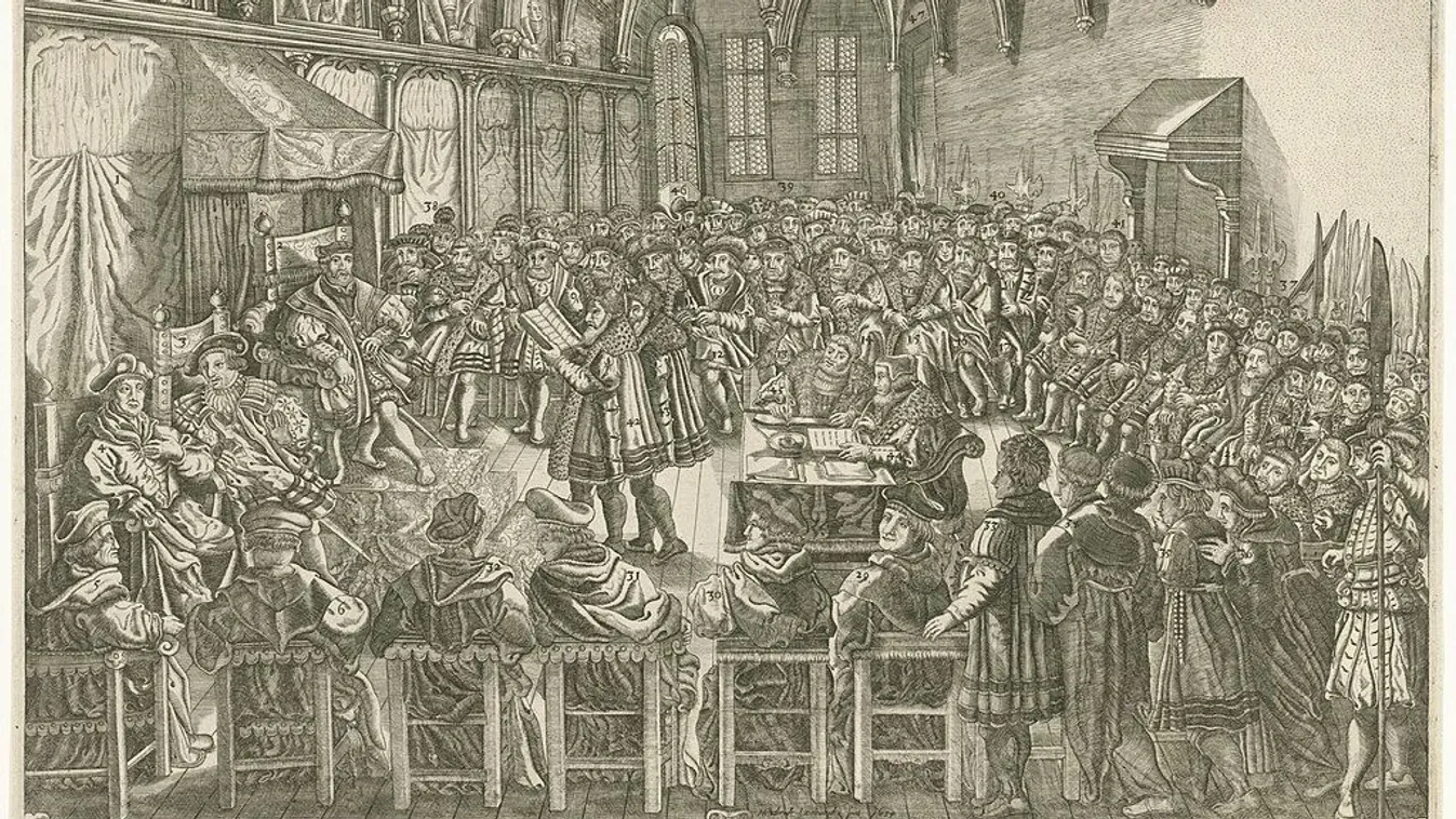 Az augsburgi országgyűlés (1530), ahol V. Károly német-római császár megkapja az augsburgi hitvallást
