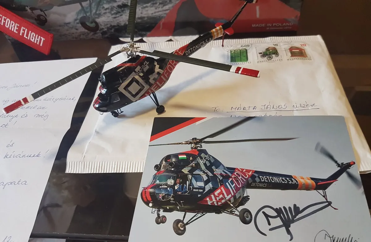 Márta Jani hatalmas rajongója Imreh Lajosnak, és HeliForce-nak. Ezért határozta el, hogy az idei versenyre az ő Mi-2 helikopterük makettjét építi meg