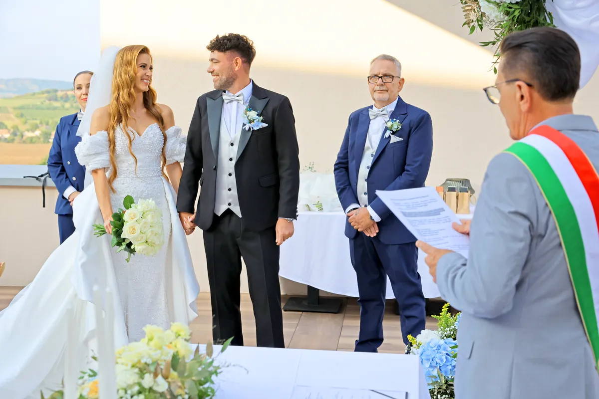 Krausz Gábor és Mikes Anna esküvője