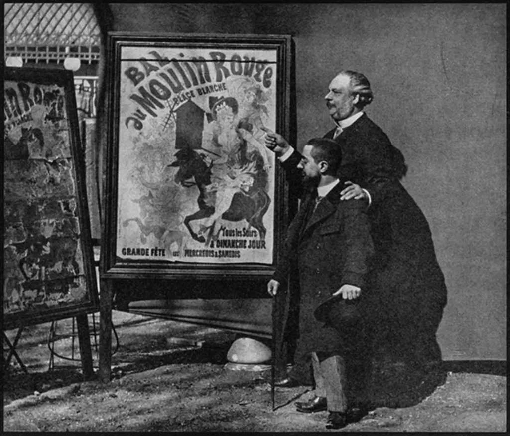 Henri de Toulouse Lautrec a Moulin Rouge első igazgatójával, Trémoladával, más néven Charles Zidler-rel.
