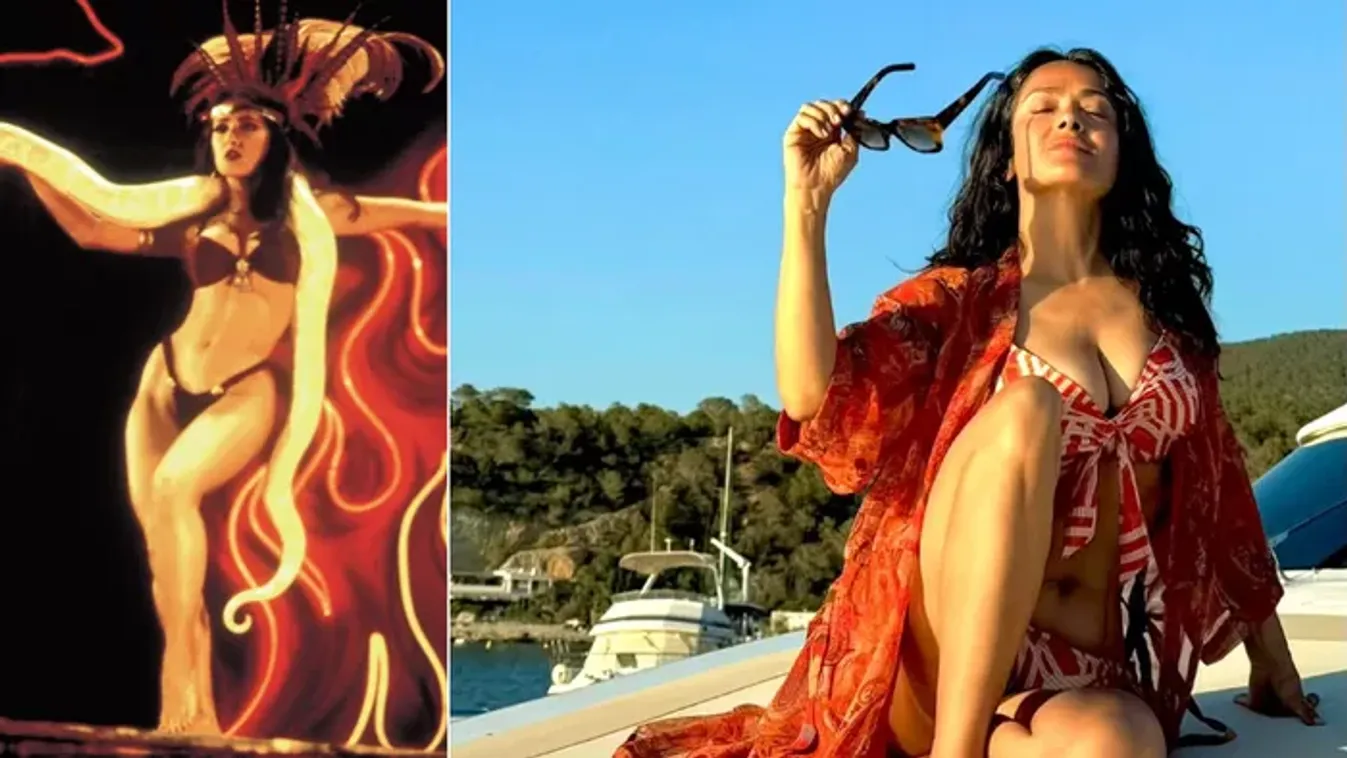 Orbitális mellek, tökéletes test, a legcsábítóbb Salma Hayek! Mutatjuk a legcsodásabb vetkőzéseit