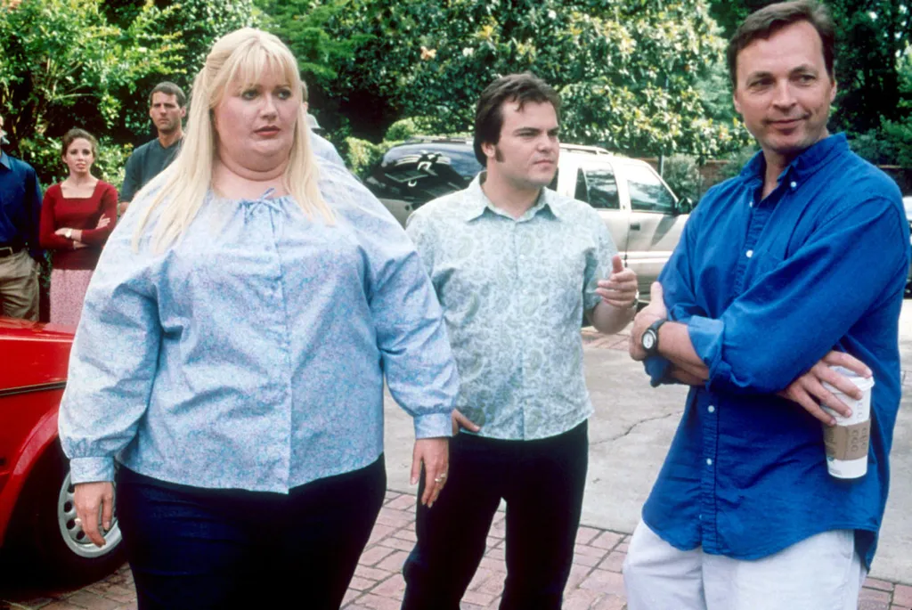 SCHWER VERLIEBT / Shallow Hal USA 2001 / Bobby & Peter Farrelly Das Einzige, das Hal (JACK BLACK) an Frauen wahrnimmt ist ihr Aussehen. Er würde nie mit einer Frau ausgehen, die nicht wie ein Supermodel aussieht. Hal selbst ist eher klein, neigt zum Bauch