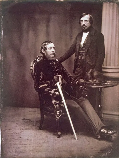 Kossuth Lajos és Pulszky Ferenc egy dagerrotípián