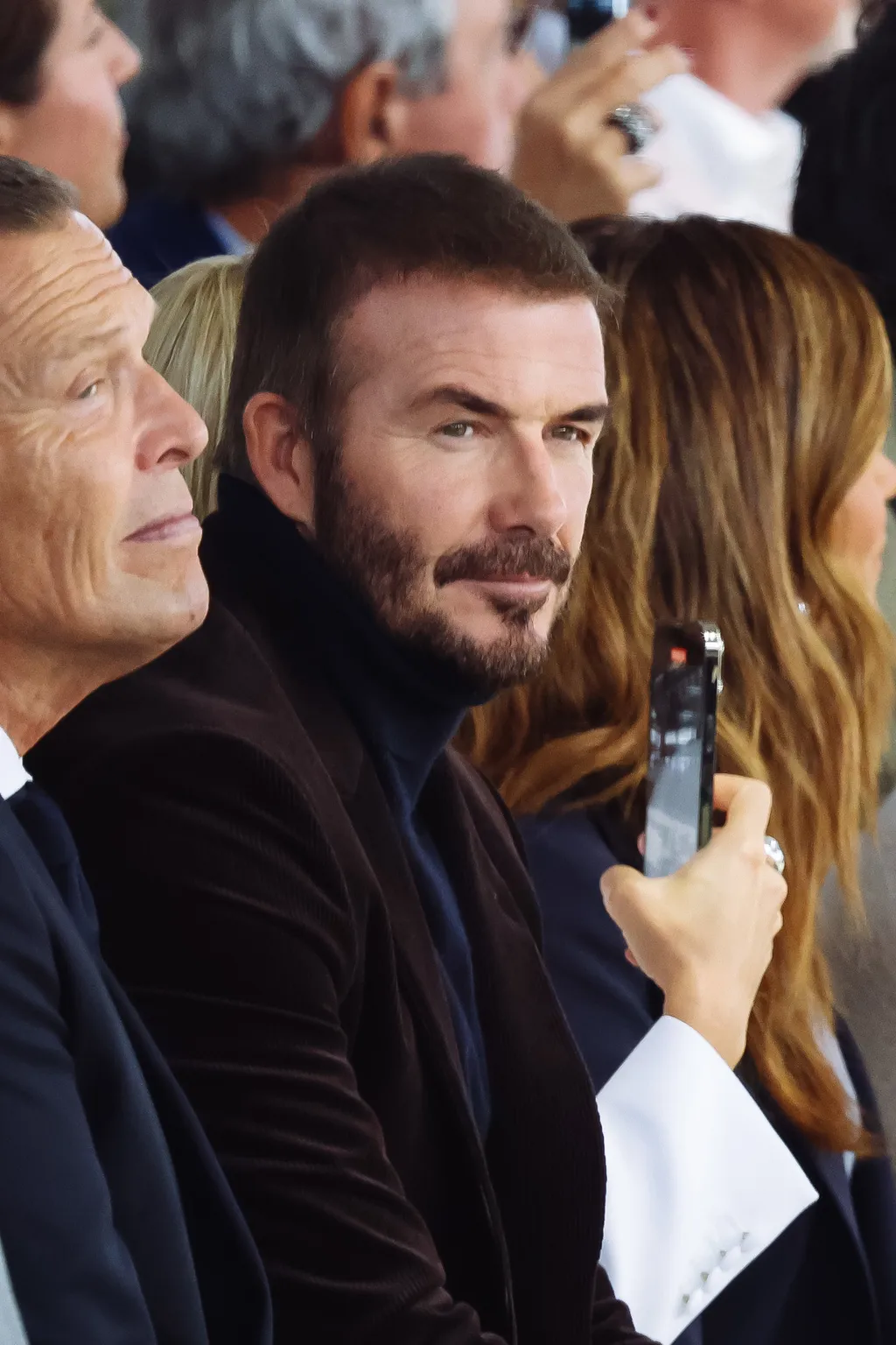 Milan, Milan Women's Fashion Week Spring/Summer 2026 - Women's Fashion, Spring/Summer 2026 - Boss Fashion Show - Front Row Guests. Pictured: David Beckham (Former footballer, sports executive, and entrepreneur)