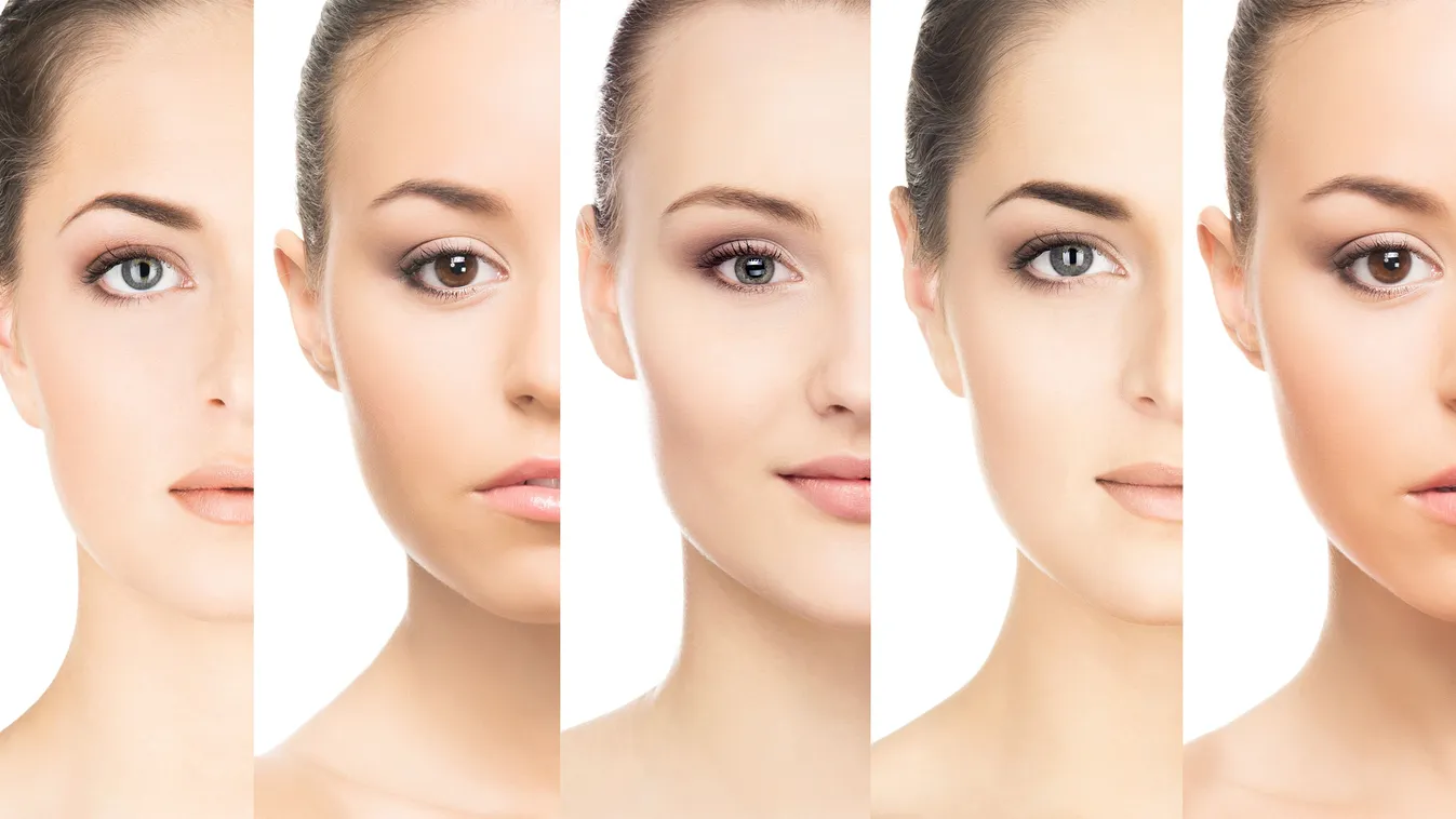 Különböző női arcformák különböző szemöldökformákkal