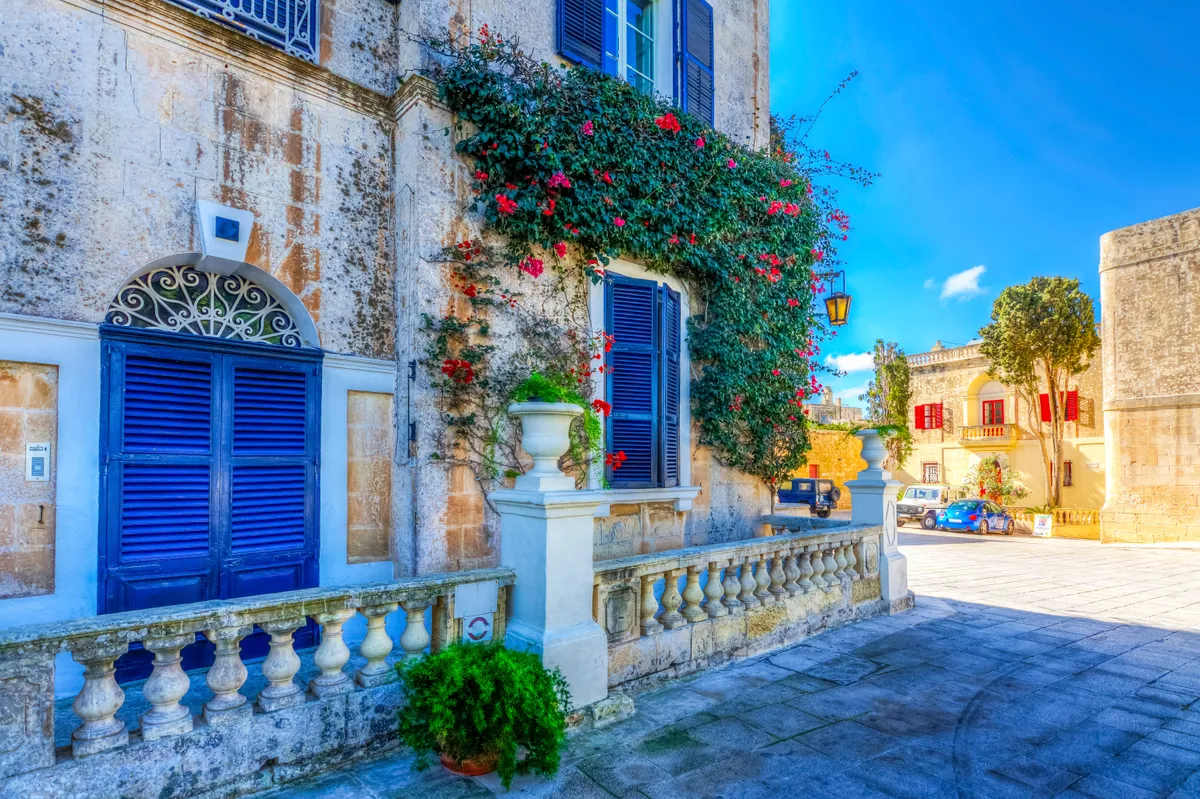 A máltai Mdina mediterrán hangulatú városa