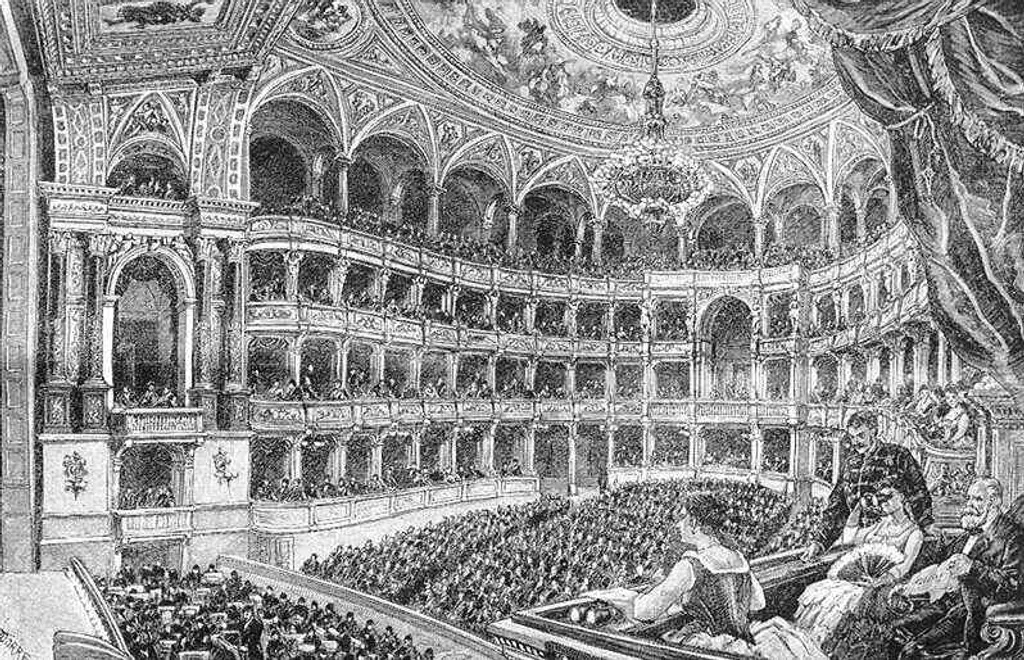 Az Operaház nézőtere 1894-ben