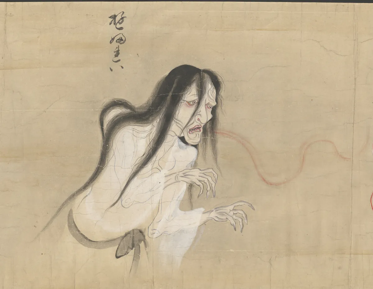 szellem, Yurei szellem, Japán, japán kultúra, japán mitológia, rajz, festmény
