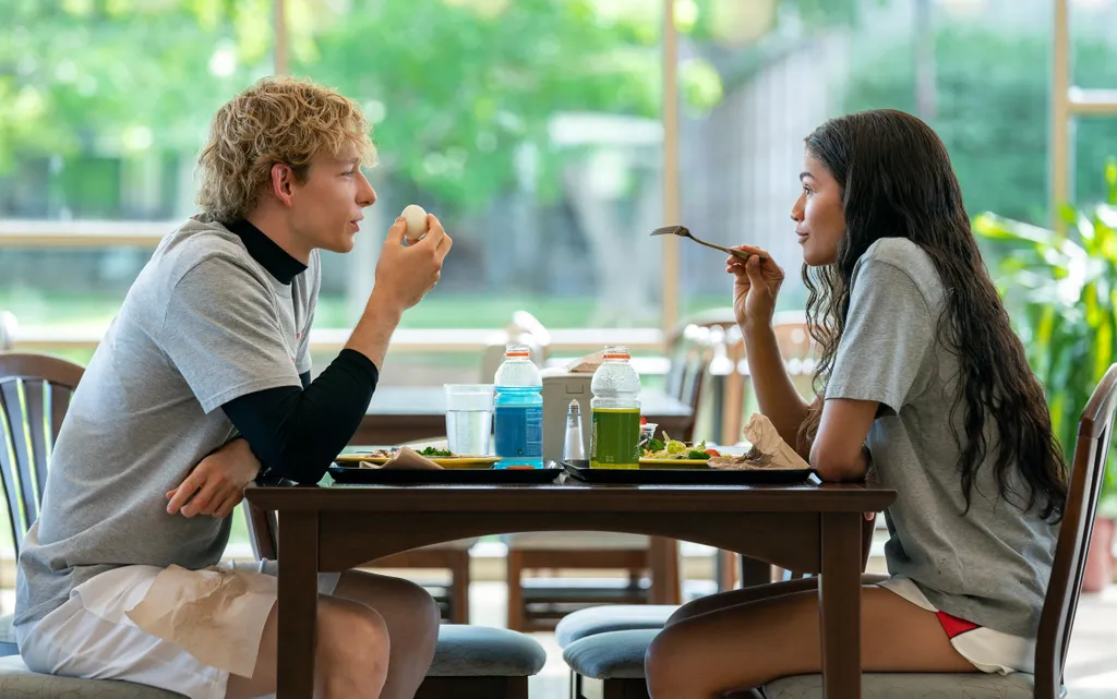 C_05803_R
Mike Faist stars as Art and Zendaya as Tashi in director Luca Guadagnino’s
CHALLENGERS 
An Amazon MGM Studios film
Photo credit: Niko Tavernise
© 2024 Metro-Goldwyn-Mayer Pictures Inc. All Rights Reserved.
