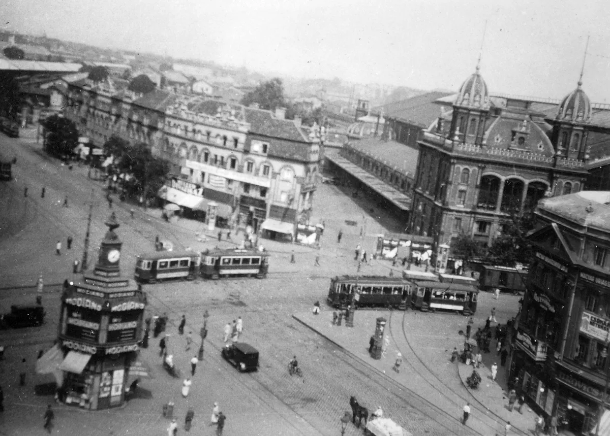 A budapesti Nyugati tér (akkoriban: Berlini tér) 1930-ban. Retró kvízünkben ennél picit nehezebben felismerhető helyek lesznek majd!