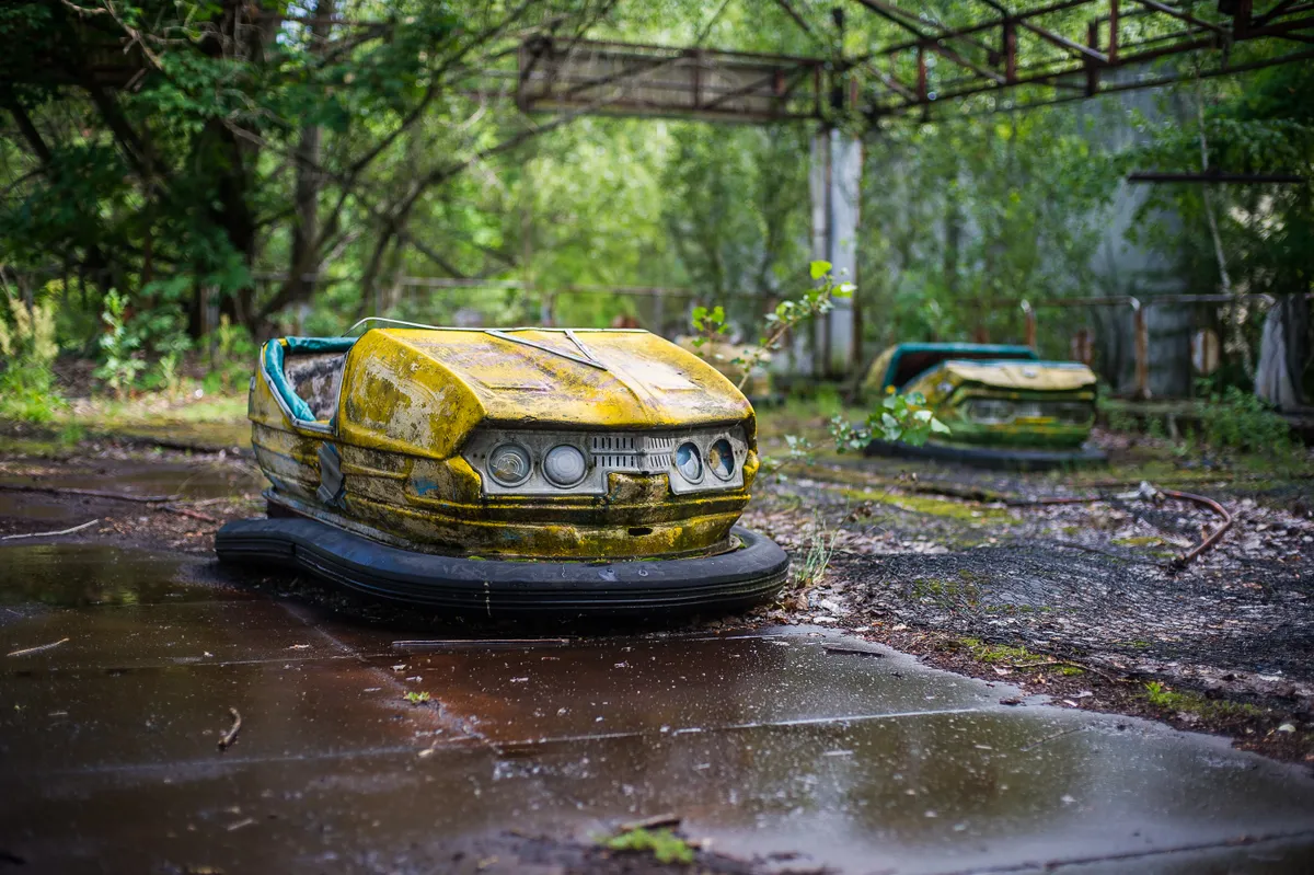 Elhagyatott vidámpark Csernobilban
